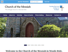Tablet Screenshot of churchofthemessiahwoodshole.org